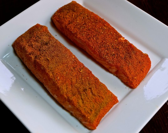 raw salmon