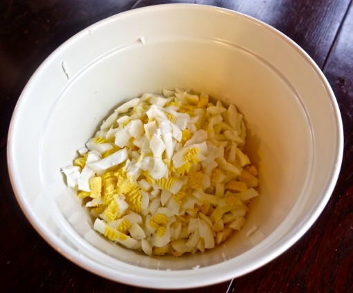 Egg salad grated eggs