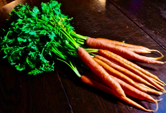 Roasted carrots raw