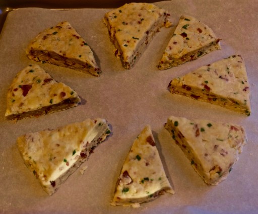 Savory Scones triangles