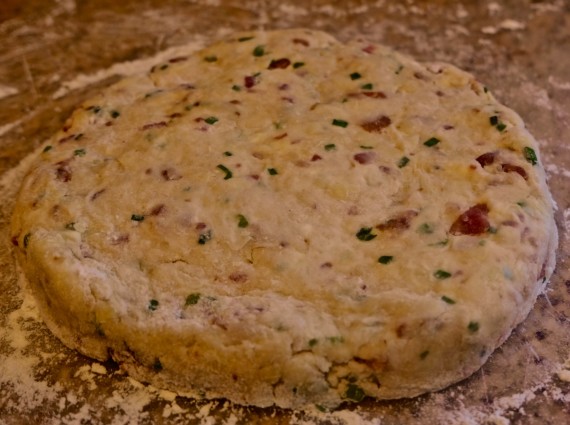 Savory scones circle