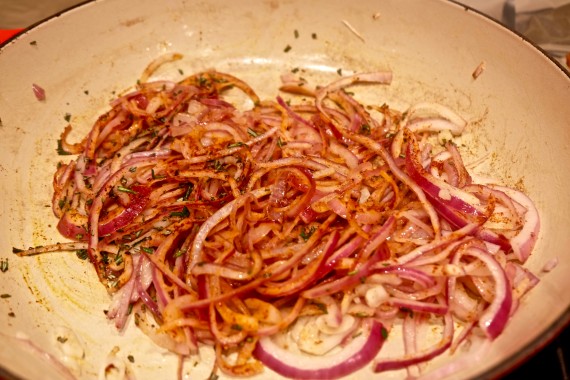 Scalloped potato rosemary paprika