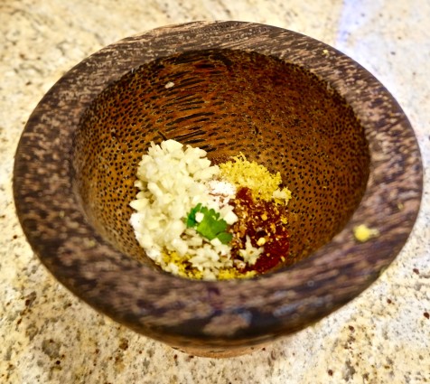 eggplant mortar and pestle