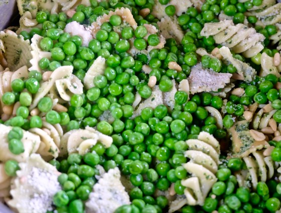 pasta pesto peas with pesto and peas