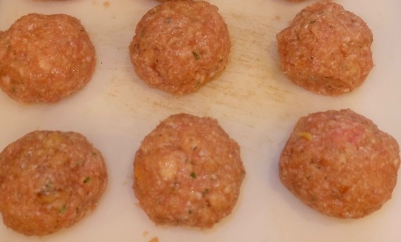 Turky meatballs rolled balls 3