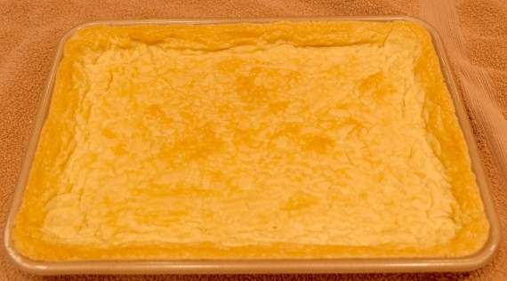 lemon bars dough baked