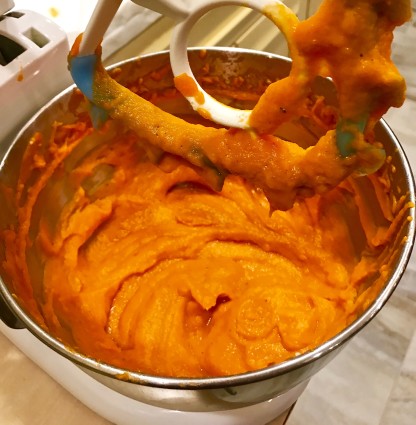 carrot pudding in blender