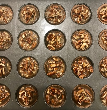 pecan tassies filling in shell