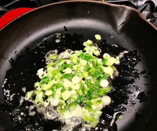 Roasted vegetable frittata scallions