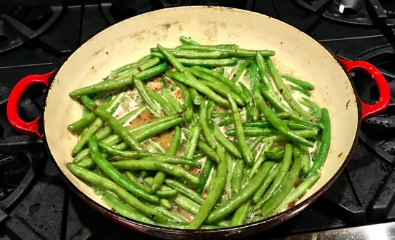 garlic lemon green beans green beans added