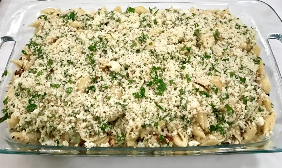 shells and cauliflower pecorino and parsley