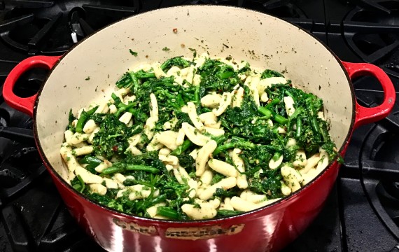 cavatappi pasta added