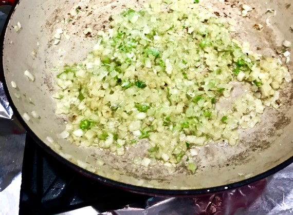 Spanakopitas onions and scallions