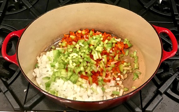 john barley veggies in pan