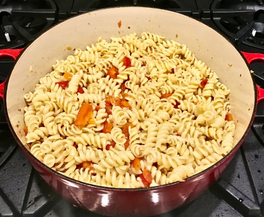 Fusilli with pasta -done