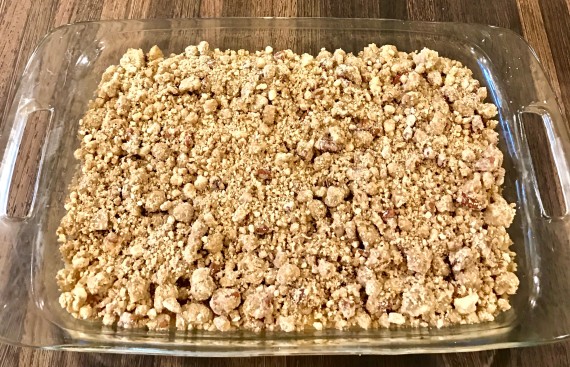 apple crisp streusel layer