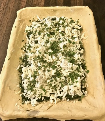 Greek pie oregano on top